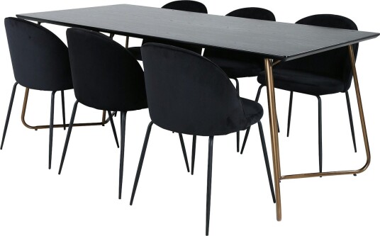 Venture Home Spisegruppe Venture Home Annika med 6 Wrigley Stoler GR22110