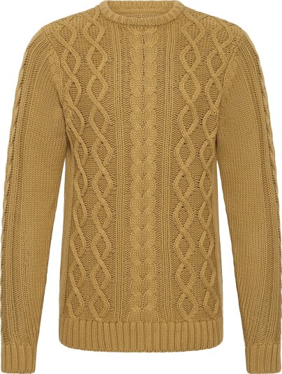 Blend Bhburre Crew Knit   DRIED TOBACCO   XL