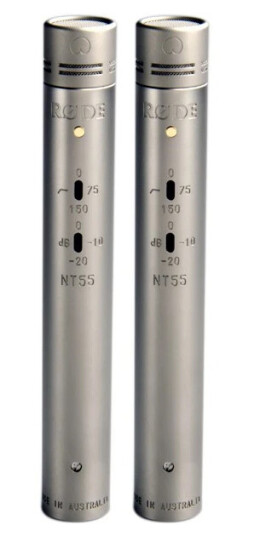 Røde NT55 MP Kondensatormikrofon Par med Cardioid og Omnidirectional Utsignal