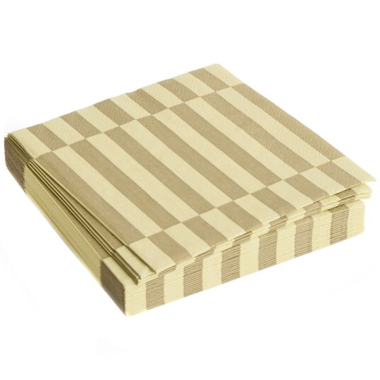 Hay Pattern Servietter 16x16 cm Cream / Sand Hay Pattern Servietter 16x16 cm Cream / Sand