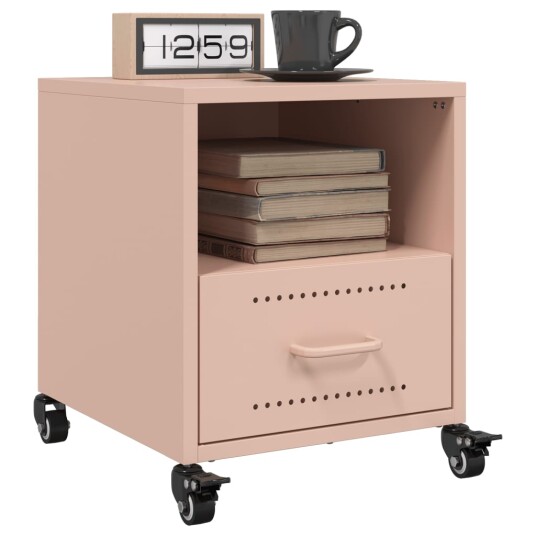  Nattbord 2 stk rosa 36x39x43,5 cm stål 846707