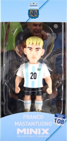 Minix Figur Fotballstjerner Argentina Franco Mastantuono Minix OneSize Lekefigur Hvit Minix Figur Fotballstjerner Argentina Franco Mastantuono Minix OneSize Lekefigur Hvit