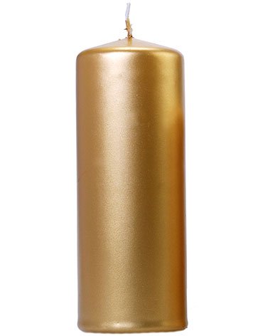 Metallisk Gullfarget Kubbelys 15x6 cm