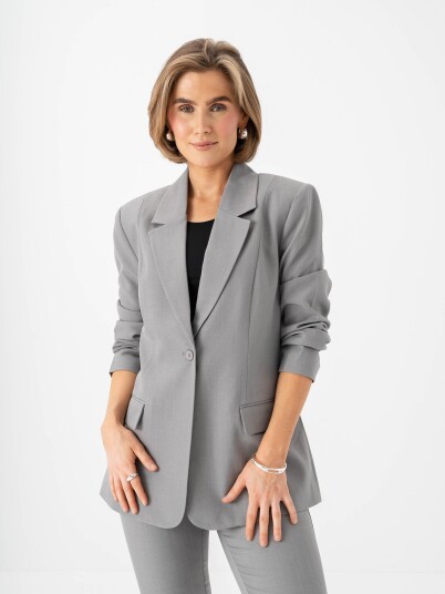 Ichi Fava Long Blazer Grå 36