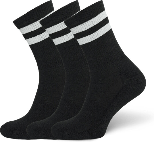 Organic Basics | Core Stripe Crew Socks 3 Pack | 35 38