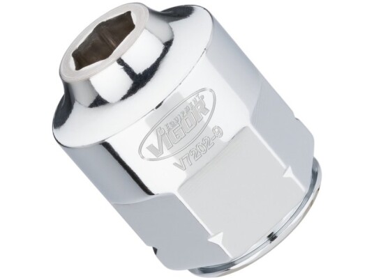 Vigor V7202-9, Stikkontakt, 1/2", Metrisk, 1 Hoder, 9 Mm
