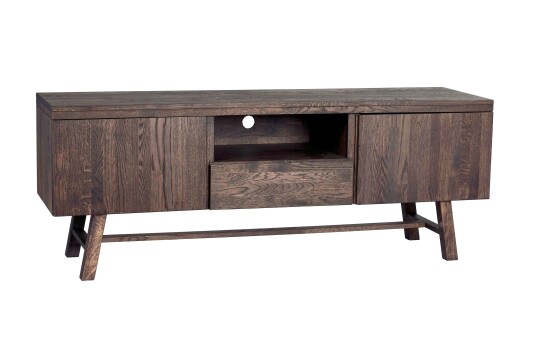 Rowico Home Brooklyn TV benk Mørkebrun 160 x 45 cm Brun Rowico Home Brooklyn TV benk Mørkebrun 160 x 45 cm Brun