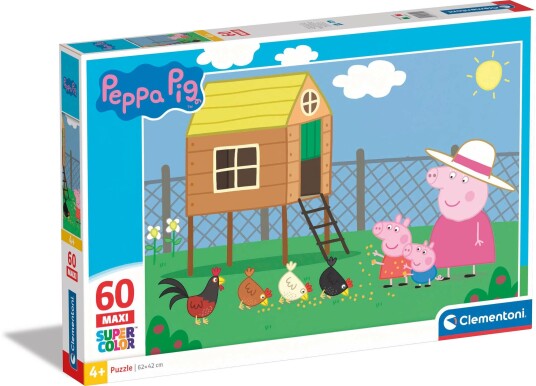 Clementoni CLE puzzle 60 maxi SuperColor Peppa Pig 26590