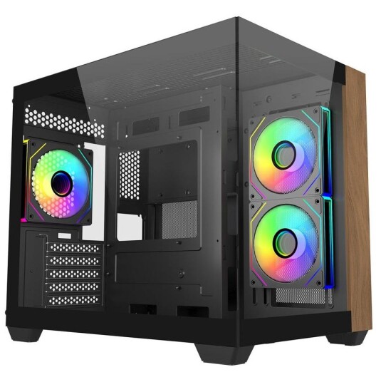 Cooler Master Elite 481 Mikro Tårn Kabinett Sort med Vindu