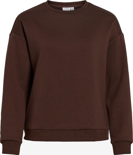 Vila Collegegenser viSandy L/S Sweat Top Brun