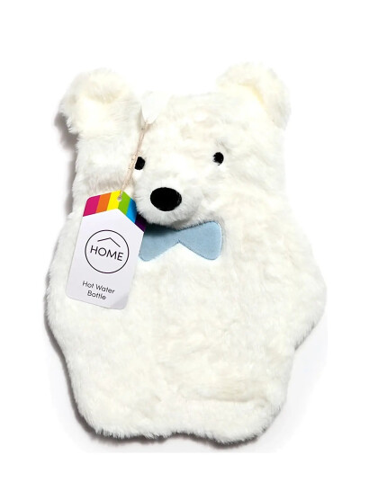 Puckator Teddy Bear Microwavable Plush Lavender Heat Pack - White - ONE SIZE