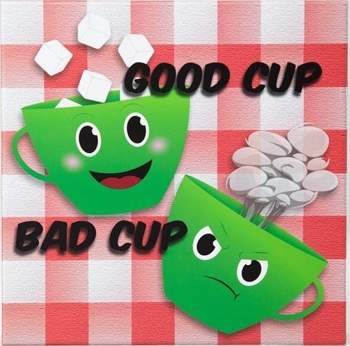 Game Inventors Good Cup Bad Cup Spill