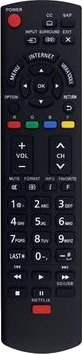 Universell erstatningsfjernkontroll for Panasonic TV-er