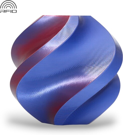 Bambu Lab Pla Silk Multi Color Midnight Blaze Blue Red Bambu Lab Pla Silk Multi Color Midnight Blaze Blue Red
