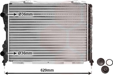 VAN WEZEL 01002056 Radiator motorkjøling