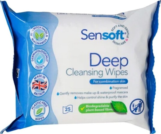 Sensoft Deep Cleansing Skincare Wipes