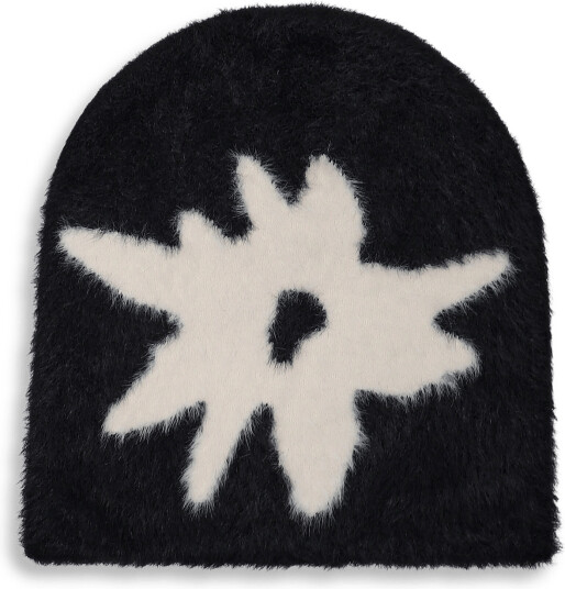 Pica Pica Edelweiss Beanie Black ONE SIZE
