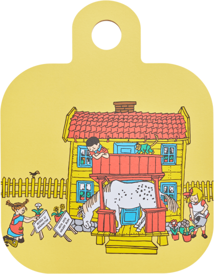Muurla Pippi Chop & Serve skjærebrett 25x32 cm Villa Villekulla Muurla Pippi Chop & Serve skjærebrett 25x32 cm Villa Villekulla
