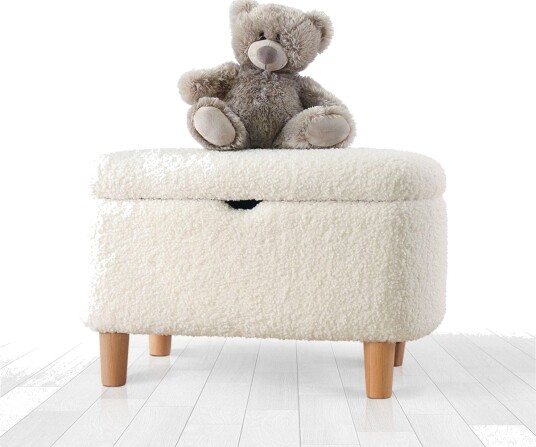 Anaro Puff 61 cm Rektangulær Hvit