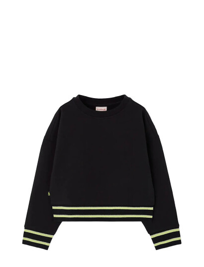 Boboli Fleece Sweatshirt For Girl  Bci Black 116