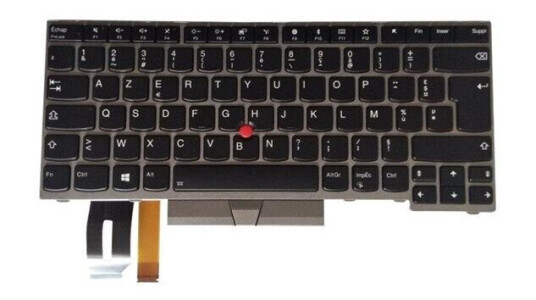 Lenovo - notebook replacement keyboard - with Trackpoint - French - Brbart tastatur - til utskifting - Fransk - Slv