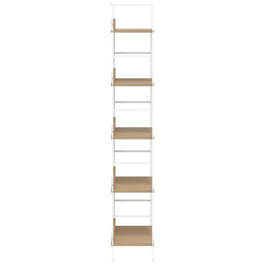 vidaXL Bokhylle 5 lag eik 60x27,6x158,5 cm sponplate vidaXL Bokhylle 5 lag eik 60x27,6x158,5 cm sponplate