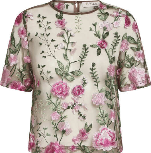 A View Fuschia Blouse Cream 36