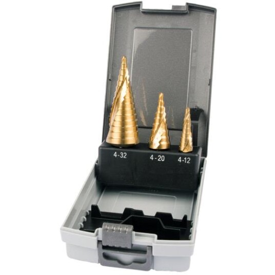 Makita Trinnborsett 3 deler for koniske hull 4-12/4-20/4-32mm - Elektroverktøy tilbehør
