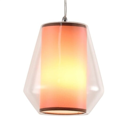 Platinet PPL024C Loftlampe   E27 19x21cm Glass/Stoff