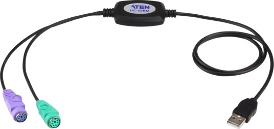 Aten   Tastatur  / Musadapter   Usb Hann Til Ps/2 Hunn   90 Cm