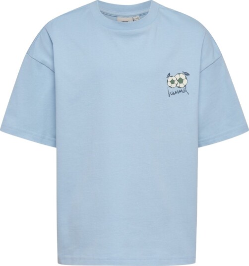 Hummel T skjorte hmlMIO Kasjmir Blue Hummel 1½ år (86) T skjorte Beige Blå Brun Lyseblå