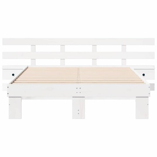  Sengestamme med skuff Hvit 120 x 190 cm Heltre