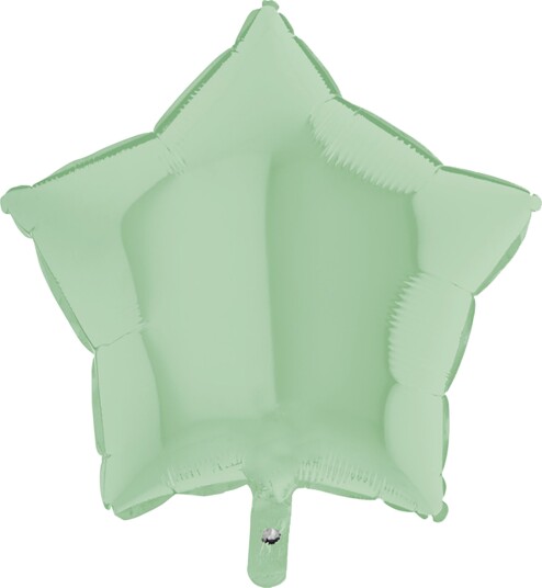 Ballongkungen Folieballong Stjerne Pastellgrønn Matt 45 cm 192M01Gr