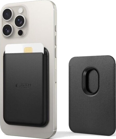 Tech-Protect MagWallet MagSafe Kortholder Svart - Universell Magnetisk