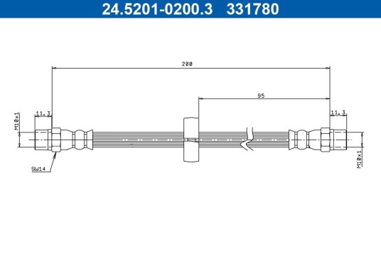 Bremseslange ATE 24.5201-0200.3