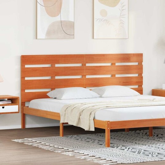 Hodegavl med hodegjerde Voksbrun 200.5 x 3 x 80 cm Heltre furu Hodegavl med hodegjerde Voksbrun 200.5 x 3 x 80 cm Heltre furu
