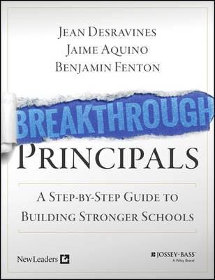 Breakthrough Principals Av Jaime Aquino, Jean Desravines, Benjamin Fenton