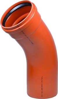 Wavin 500 Mm 45 Gr. Pvc-Kloakbøjning