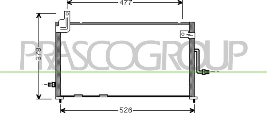 Kondensator klimaanlegg PRASCO DW322C001