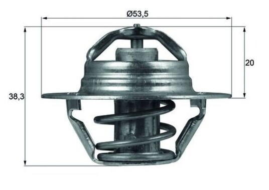 Termostat MAHLE ORIGINAL TX 88 88D