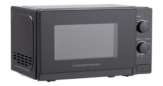 Scandomestic mikrobølgeovn sort 700W MWS20B Scandomestic mikrobølgeovn sort 700W MWS20B