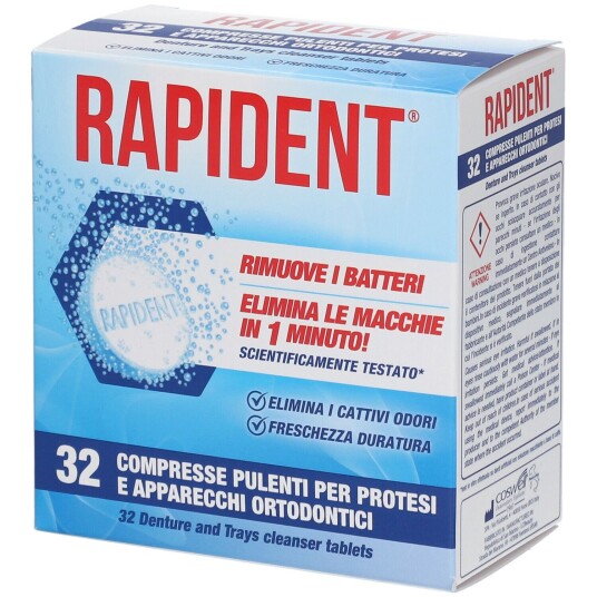 Rensetabletter for proteser RAPIDENT 32 pcs.