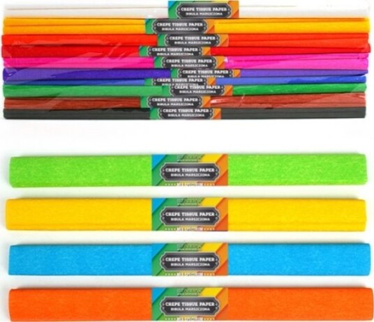 Starpak Crinkled Silkepapir 50X200cm Spectrum Mix 10 Stk.