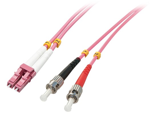 LINDY Fibre Optic Cable LC/ST OM4 3m Factory Sealed