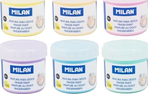 Milan Fingermaling Pastel 40 Ml 6 Pakke Milan Fingermaling Pastel 40 Ml 6 Pakke