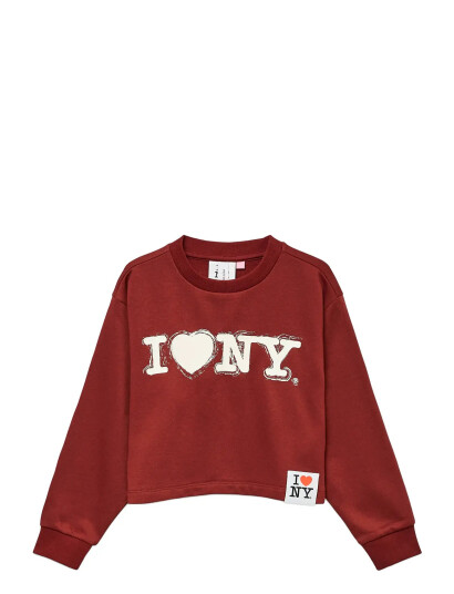 Vero Moda Girl Vmnewyork Red Ls Short Sweat Jrs Girl Burgundy 146/152 Vero Moda Girl Vmnewyork Red Ls Short Sweat Jrs Girl Burgundy 146/152