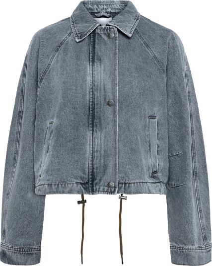 ROUGE EDIT Routiana L/S Denim Bomber Jacket Blue 44