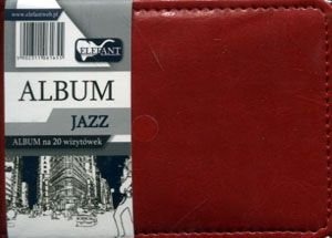 Elefant Album Jazz Med 20 Visittkortlommer A7 Rød