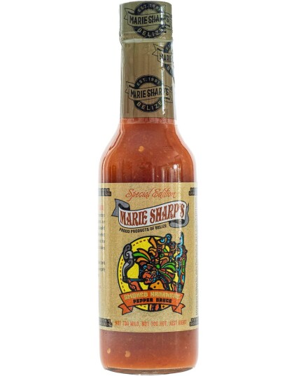 Marie Sharp"s Smoked Habanero Pepper Sauce Special Edition Medium Sterk Habanerosaus med Røkt Smak 148 ml Belize Marie Sharp"s Smoked Habanero Pepper Sauce Special Edition Medium Sterk Habanerosaus med Røkt Smak 148 ml Belize