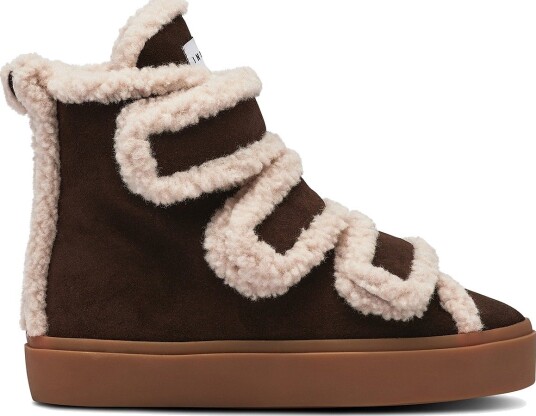 INUIKII Joggesko Shearling Velcro High Brun INUIKII Joggesko Shearling Velcro High Brun